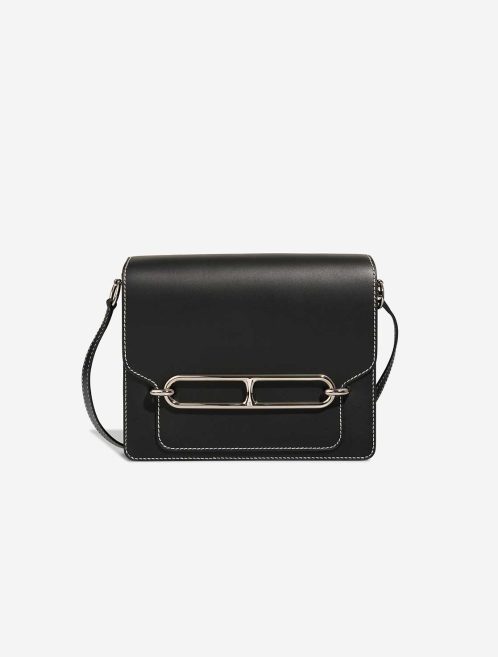 Hermès Roulis 23 Veau Sombrero Black Front | Sell your designer bag