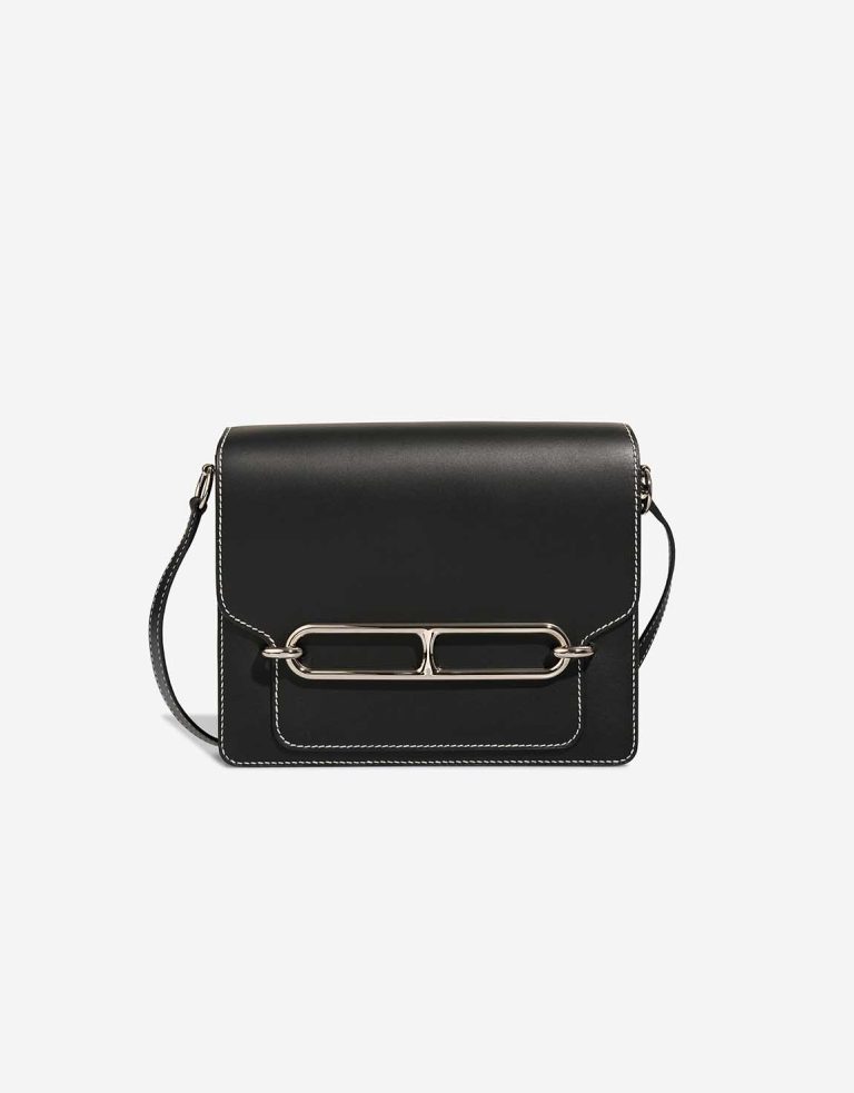 Hermès Roulis 23 Veau Sombrero Black Front | Sell your designer bag