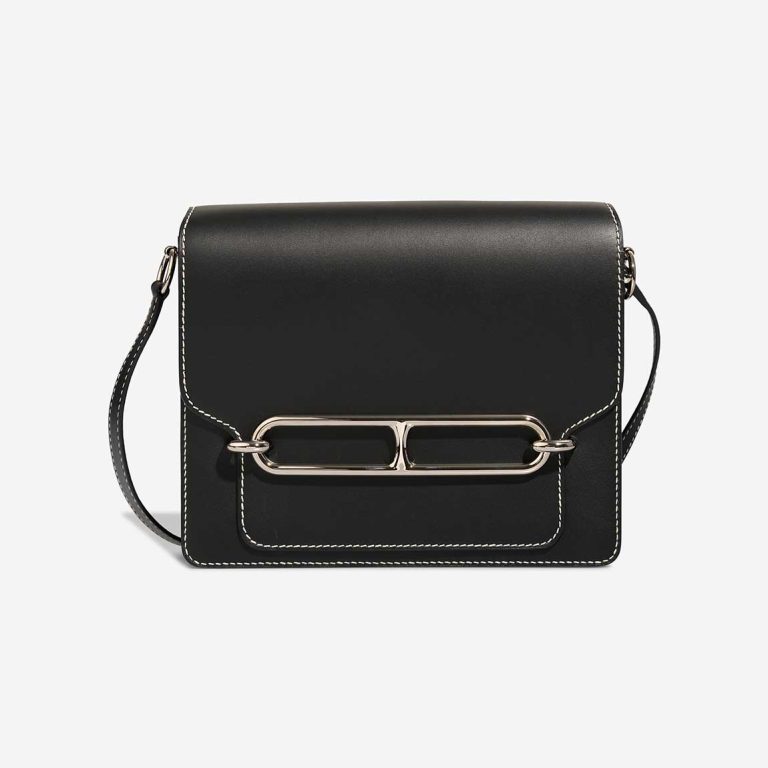 Hermès Roulis 23 Veau Sombrero Black Front | Sell your designer bag