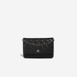 Chanel Timeless Wallet On Chain Lamb Black Front | Sell your designer bag