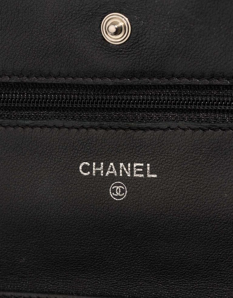 Chanel Timeless Wallet On Chain Lamb Black Logo | Sell your designer bag