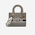Dior Lady D-Lite Medium Canvas Black Front | Sell your designer bag