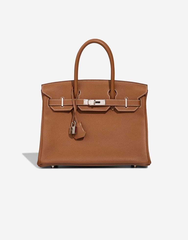 Hermès Birkin 30 Togo Gold Front | Sell your designer bag