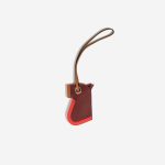 Hermès Camail Key Ring Epsom Gold / Rouge H / Rose Jaipur Front | Sell your designer bag