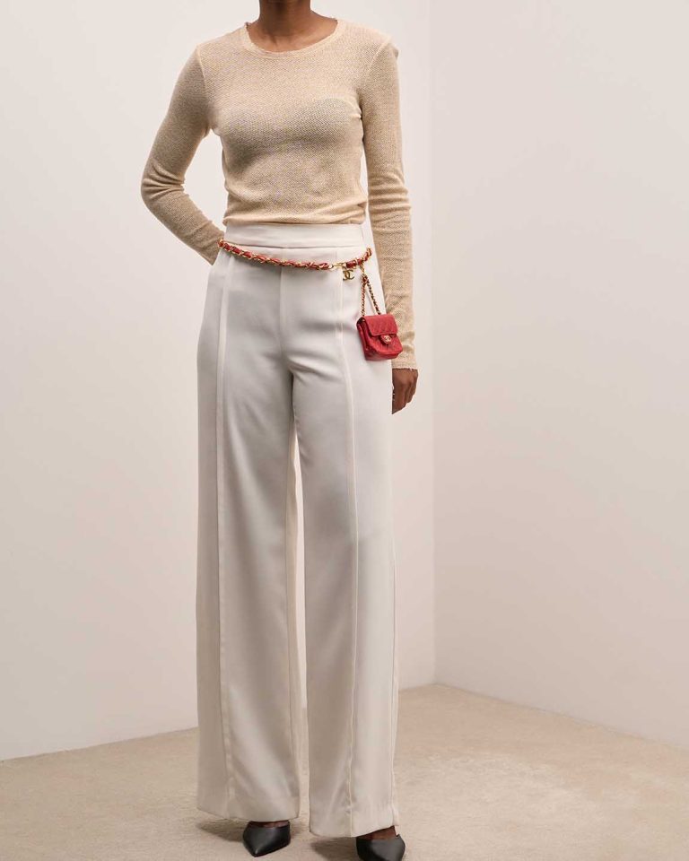Chanel Timeless Belt Bag Micro Lamb Red on Model | Sell your designer bag