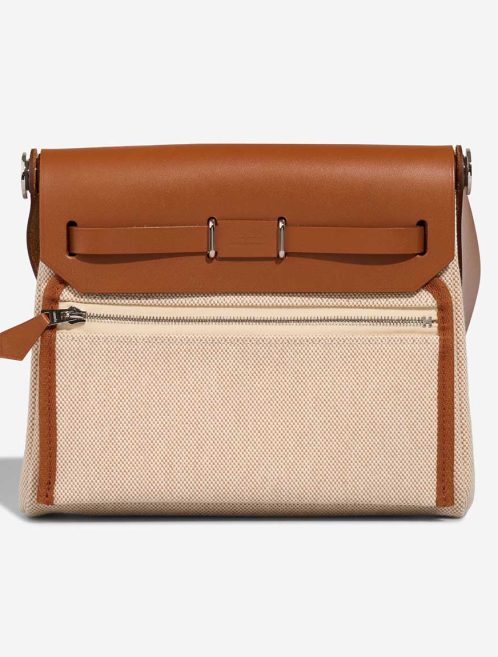 Hermès Herbag Mini Toile / Vache Hunter Écru / Beige / Fauve | Sell your designer bag