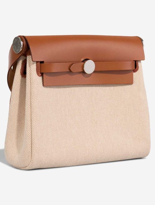 Hermès Herbag Mini Toile / Vache Hunter Écru / Beige / Fauve | Sell your designer bag