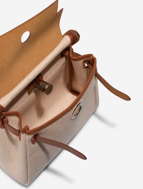 Hermès Herbag Mini Toile / Vache Hunter Écru / Beige / Fauve Inside | Sell your designer bag