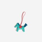 Hermès Rodeo MM Milo Lamb Bleu Aztèque / Bleu Izmir / Rouge Vermillon Front | Sell your designer bag