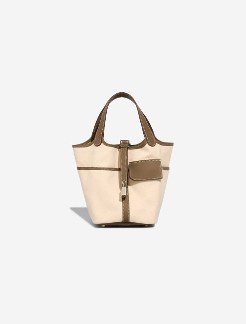 Hermès Picotin 18 Toile Goeland / Swift Nata / Étoupe Front | Sell your designer bag