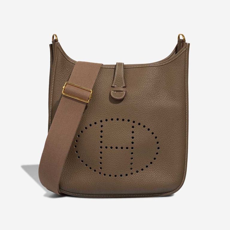 Hermès Evelyne 29 Taurillon Clémence Étoupe Front | Sell your designer bag