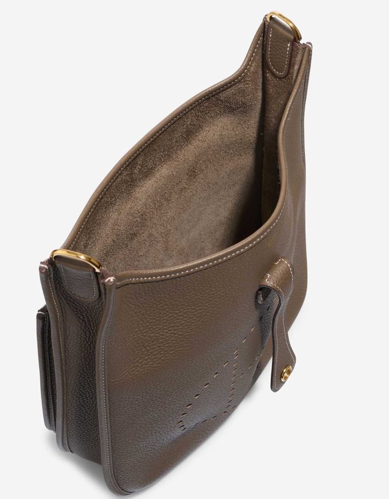 Hermès Evelyne 29 Taurillon Clémence Étoupe Inside | Sell your designer bag