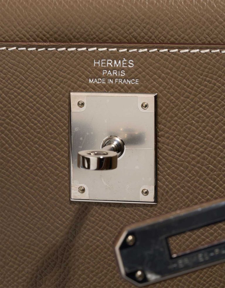 Hermès Kelly 28 Epsom Étoupe Logo | Sell your designer bag