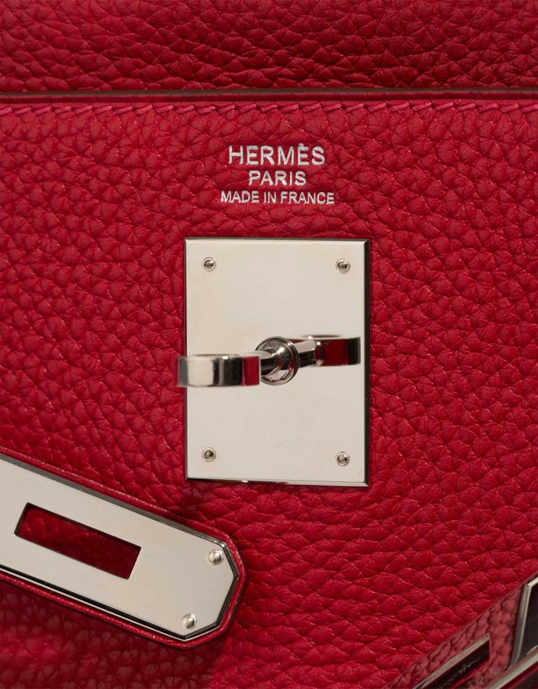 Hermès Kelly 32 Clémence Rouge Garance Logo | Sell your designer bag