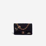 Chanel Timeless Paris-Hamburg Mini Rectangular Lamb / Jersey Blue / Red Front | Sell your designer bag