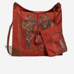 Hermès Silky City 41 Silk / Swift Red / Multicolour / Gold Front | Sell your designer bag