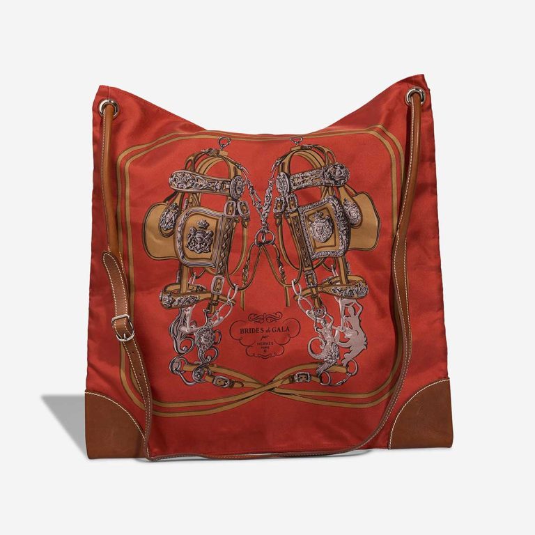 Hermès Silky City 41 Silk / Swift Red / Multicolour / Gold | Sell your designer bag