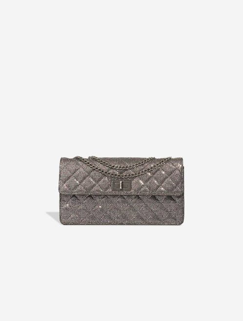 Chanel 2.55 Reissue 226 Fabric Metallic Grey Front | Sell your designer bag