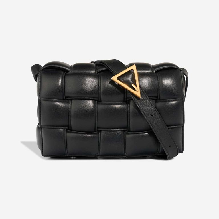 Bottega Veneta Cassette Lamb Black Front | Sell your designer bag