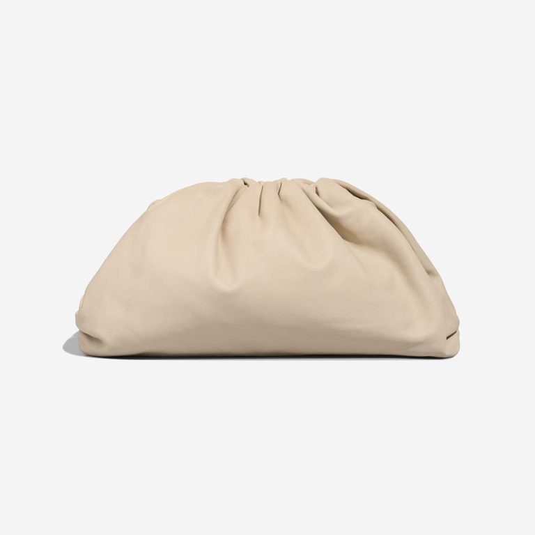 Bottega Veneta Pouch Large Lamb Beige Front | Sell your designer bag