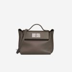 Hermès 24/24 21 Evercolor / Swift Gris Étain Front | Sell your designer bag