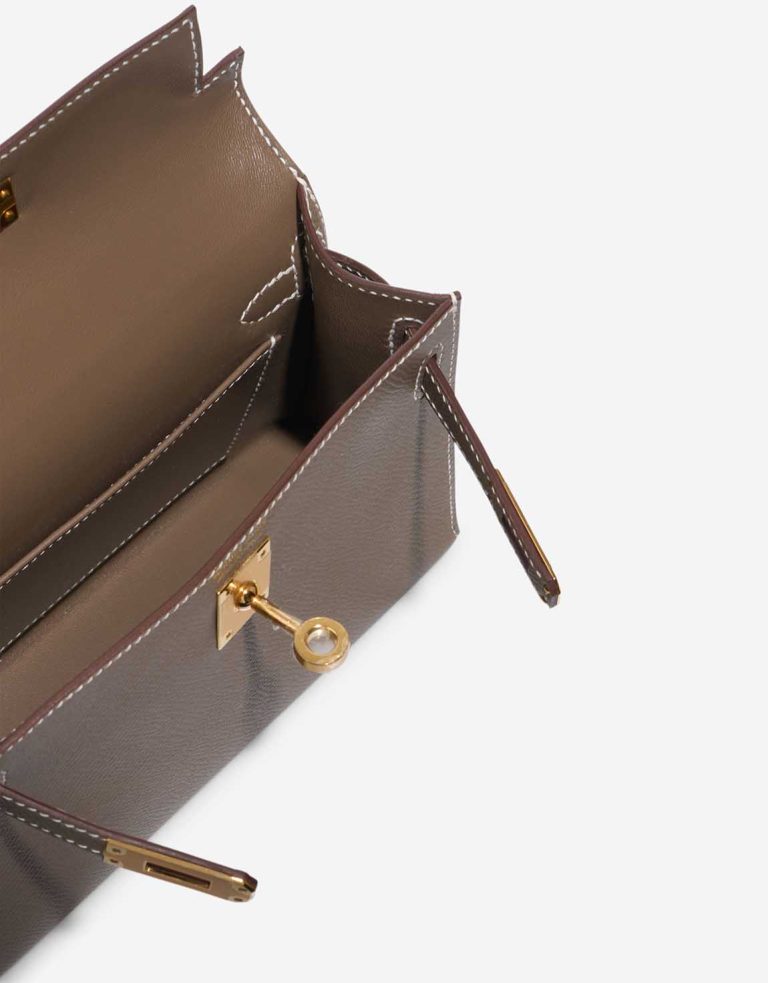 Hermès Kelly Mini Epsom Étoupe Inside | Sell your designer bag