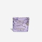 Chanel 22 Mini Aged Calf Metallic Purple Front | Sell your designer bag