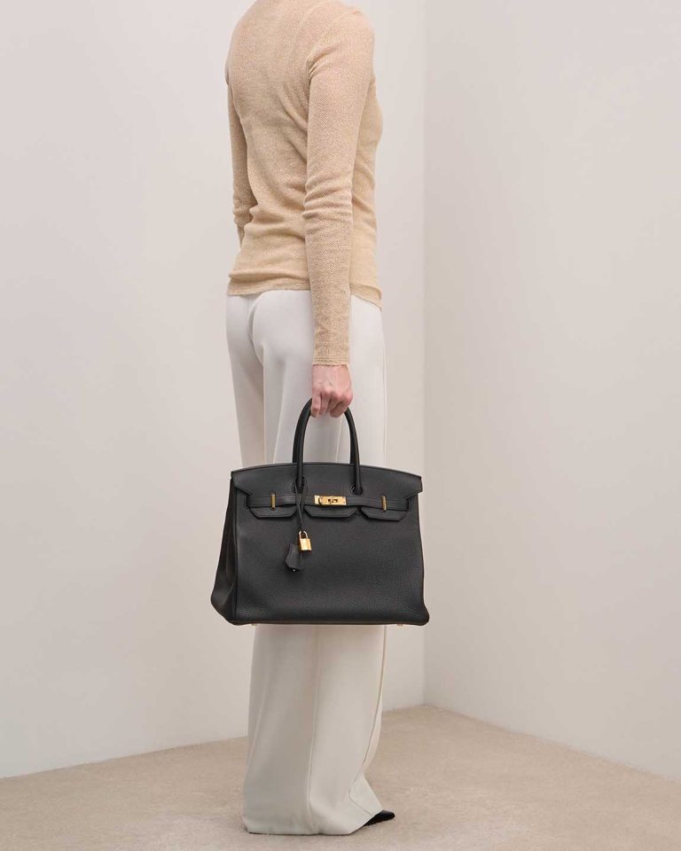 Hermès Birkin 35 Togo Black Front | Sell your designer bag