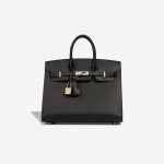 Hermès Birkin 25 Veau Madame Black Front | Sell your designer bag