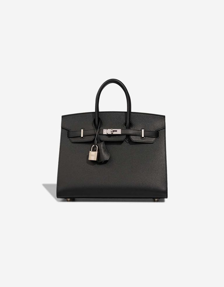 Hermès Birkin 25 Veau Madame Black Front | Sell your designer bag