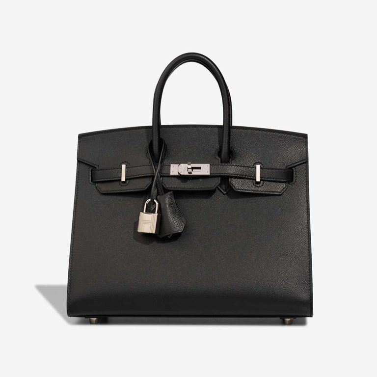 Hermès Birkin 25 Veau Madame Black Front | Sell your designer bag