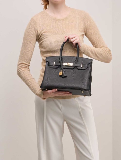 Hermès Birkin 30 Togo Black on Model | Sell your designer bag