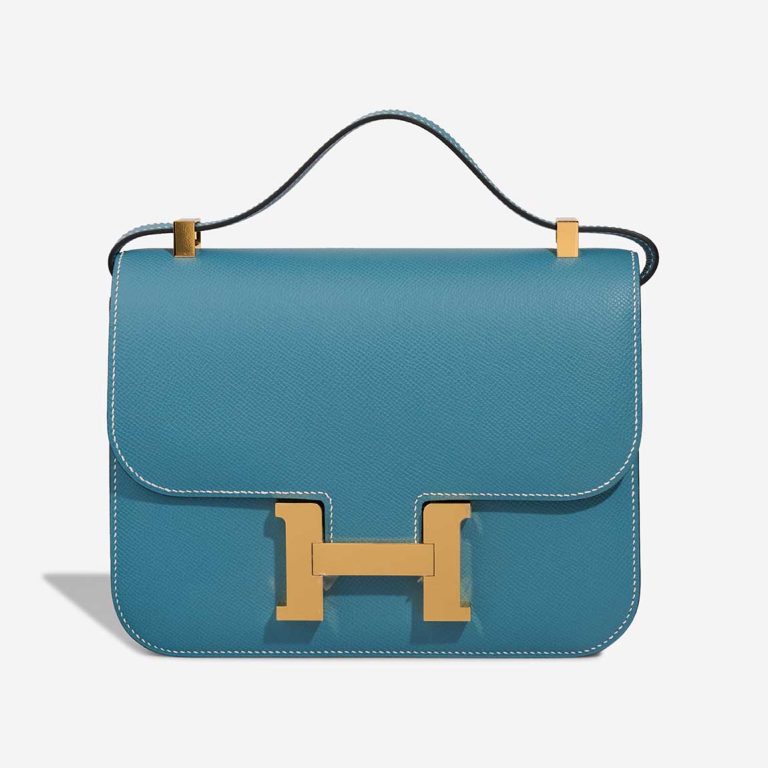 Hermès Constance 24 Epsom Bleu Jean Front | Sell your designer bag