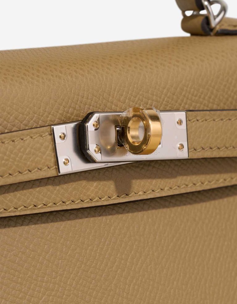 Hermès Kelly Mini Epsom Poussière Electrum Closing System | Sell your designer bag