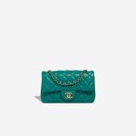 Chanel Timeless Mini Rectangular Lamb Turquoise Front | Sell your designer bag