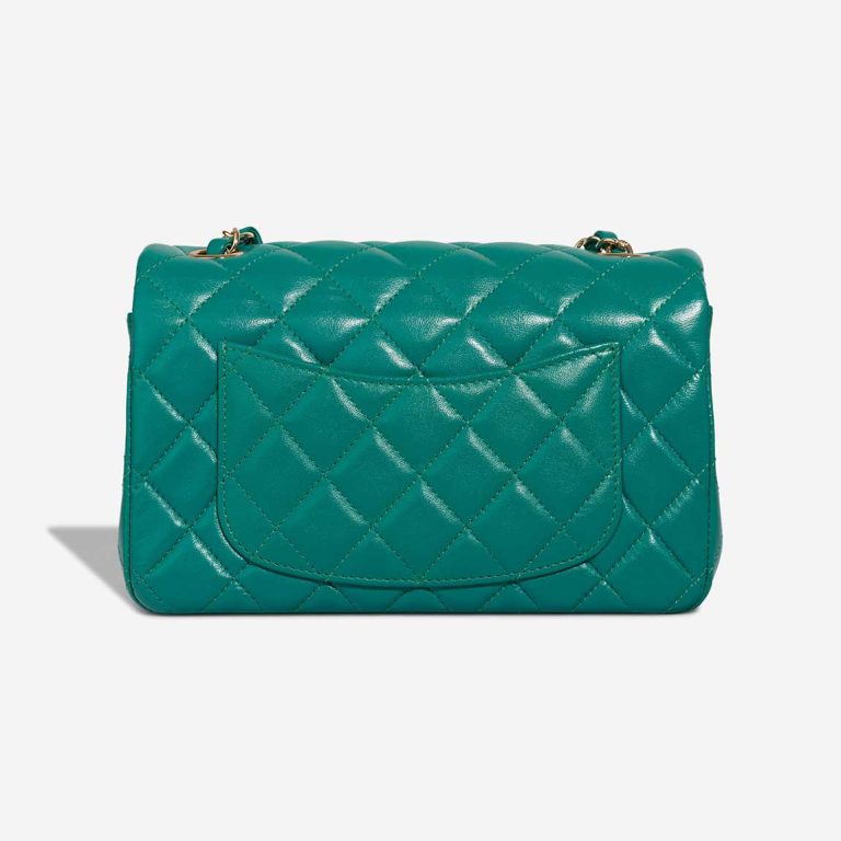 Chanel Timeless Mini Rectangular Lamb Turquoise | Sell your designer bag