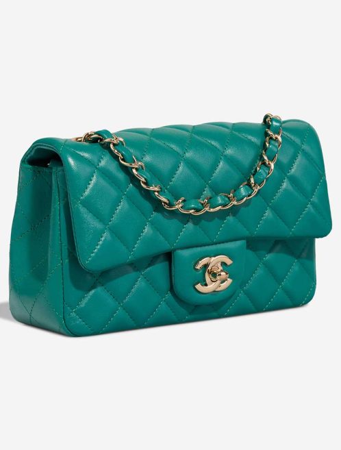 Chanel Timeless Mini Rectangular Lamb Turquoise | Sell your designer bag