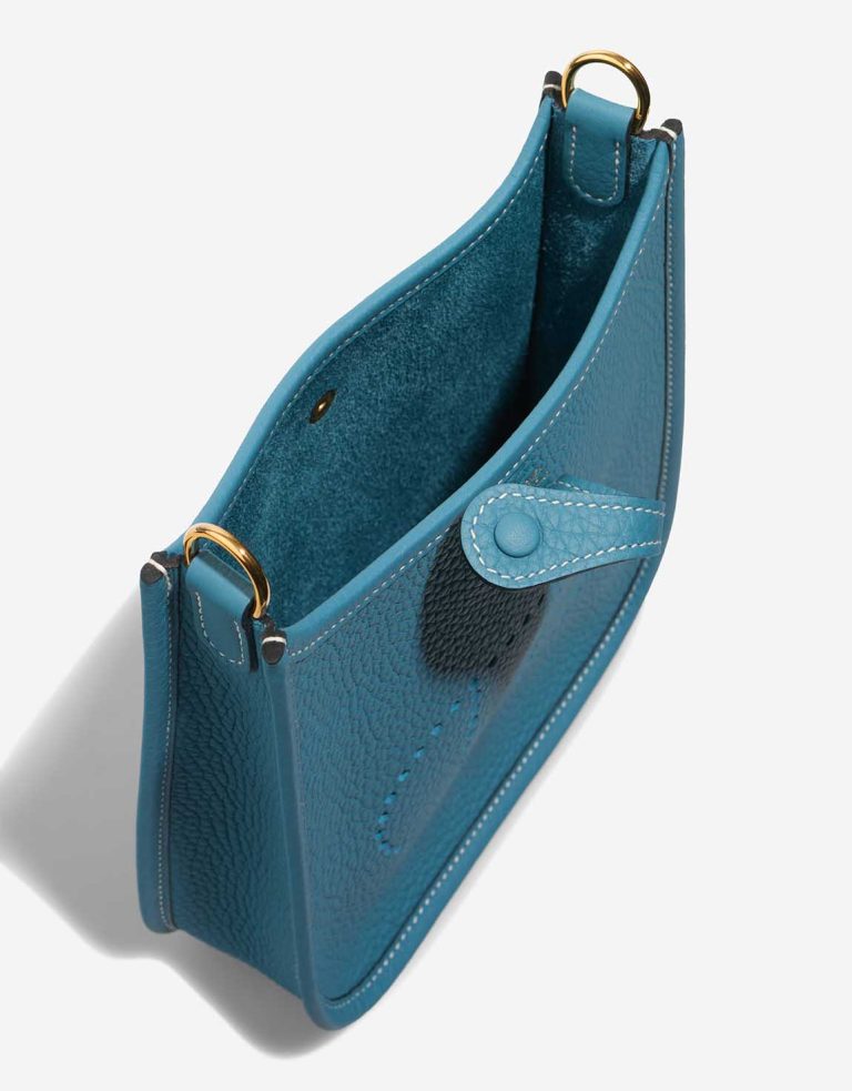Hermès Evelyne 16 Taurillon Clémence New Bleu Jean Inside | Sell your designer bag