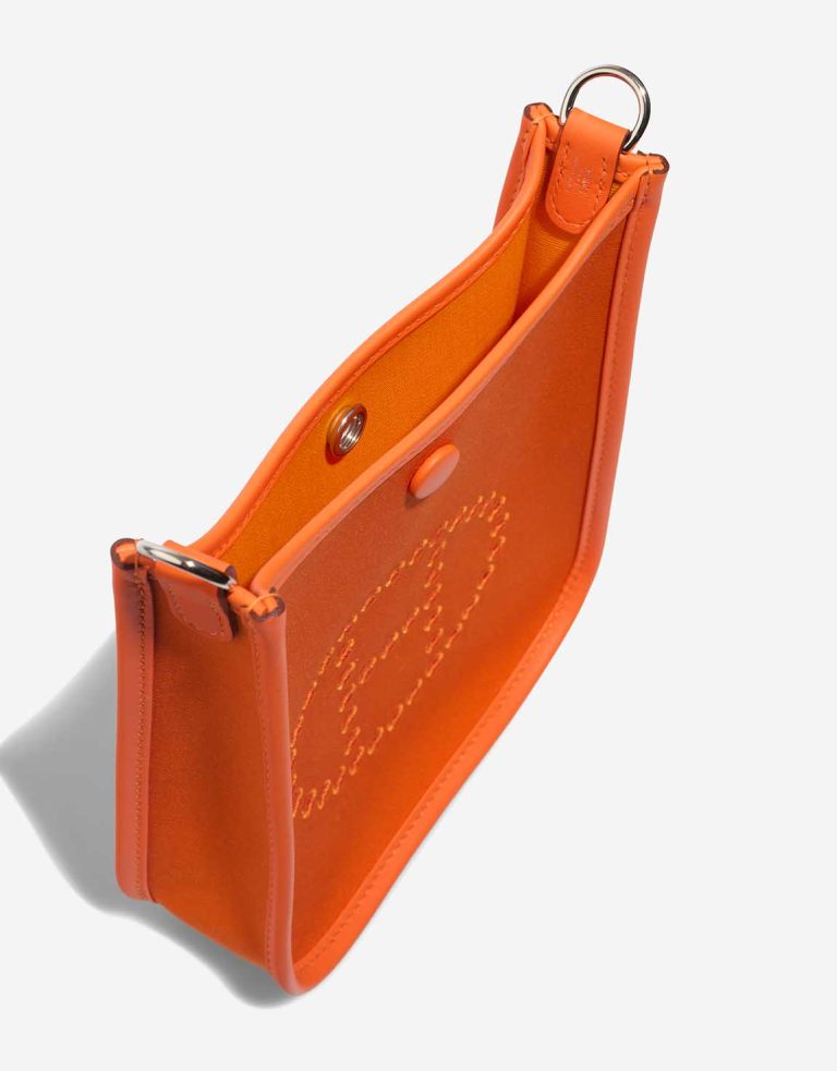 Hermès Néo Evelyne 16 Canvas / Swift Feu / Jaune d'Or Inside | Sell your designer bag