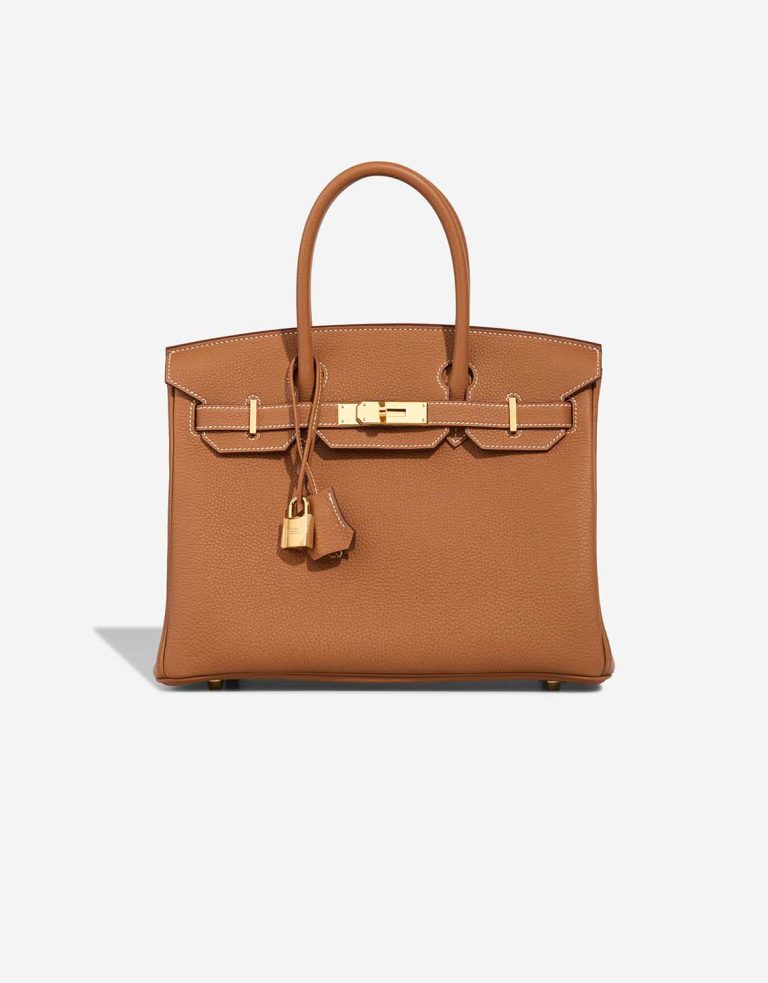 Hermès Birkin 30 Togo Gold Front | Sell your designer bag