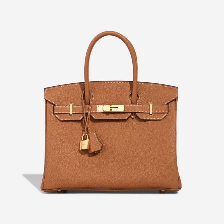 Hermès Birkin 30 Togo Gold Front | Sell your designer bag