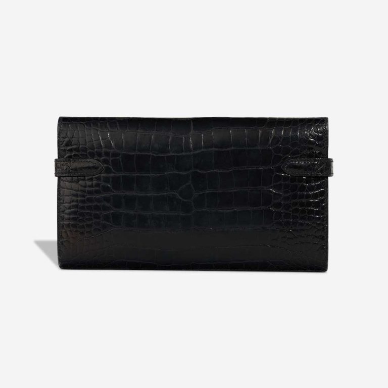 Hermès Kelly Long Wallet Alligator Mississippi Black | Sell your designer bag