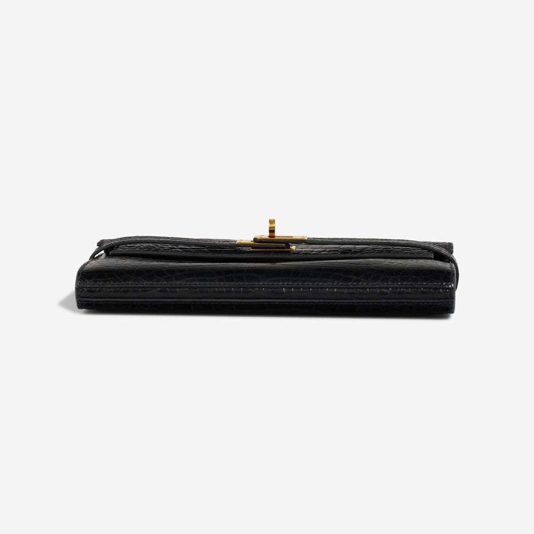 Hermès Kelly Long Wallet Alligator Mississippi Black | Sell your designer bag