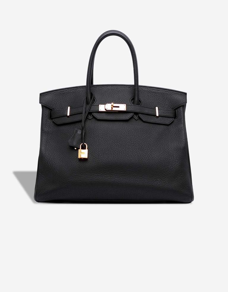 Hermès Birkin 35 Togo Black Front | Sell your designer bag