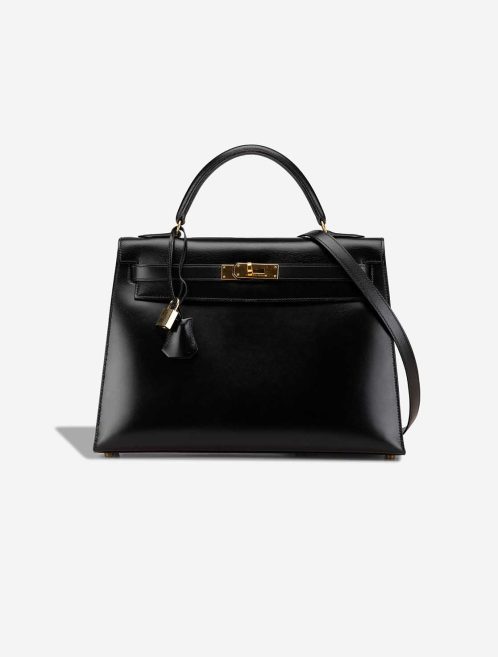 Pre-owned Hermès bag Kelly 32 Box Black Black | Sell your designer bag on Saclab.com