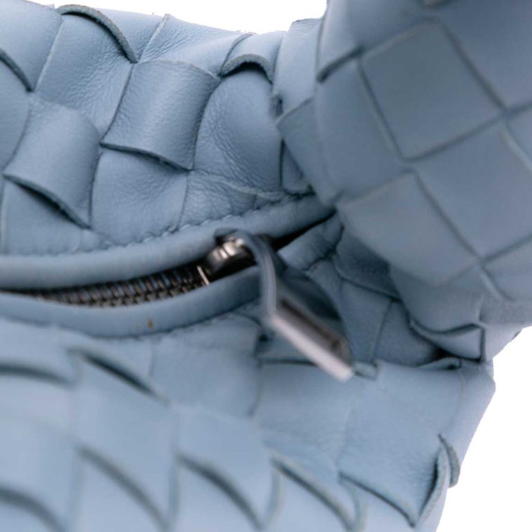 Bottega Veneta Jodie Mini Calf Blue Front | Sell your designer bag