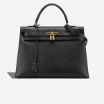 Hermès Kelly 35 Ardennes Black Front | Sell your designer bag