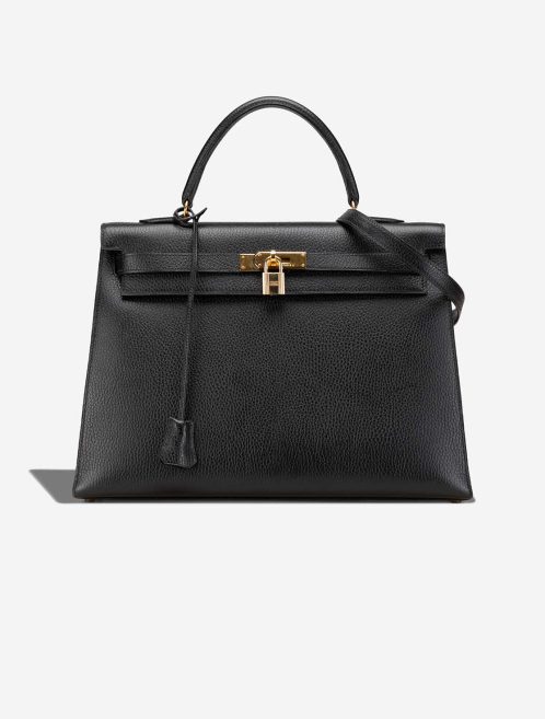 Hermès Kelly 35 Ardennes Black Front | Sell your designer bag