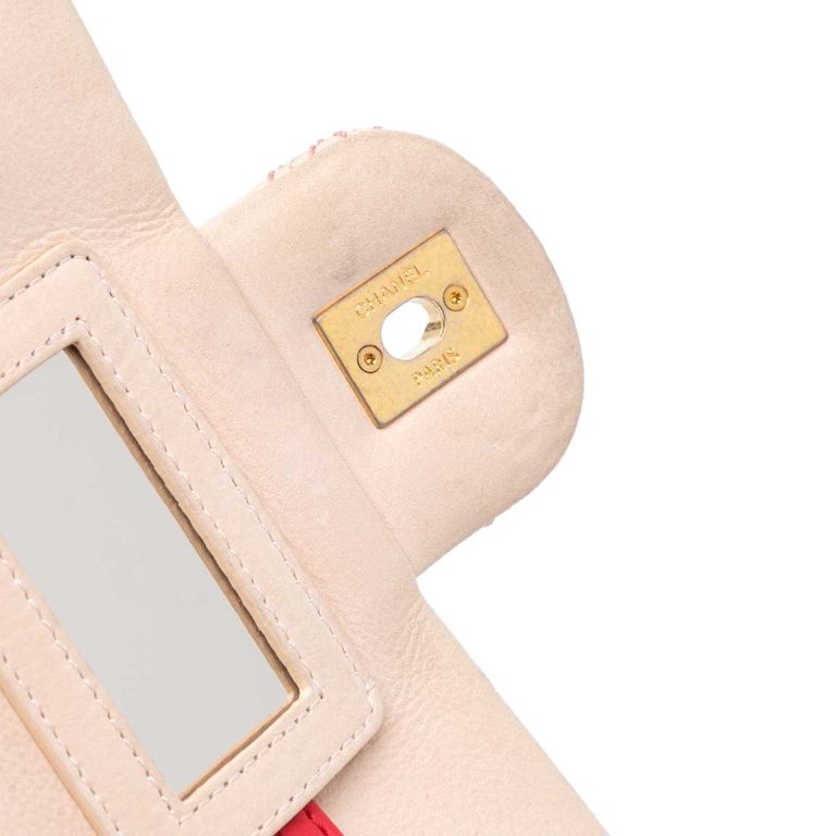 Chanel Flap Bag Calf Beige / Rose Closing System | Sell your designer bag