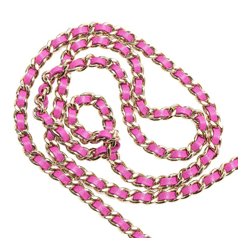 Chanel Clutch with Chain Tweed Pink / Purple Signs of wear | Sell your designer bag
